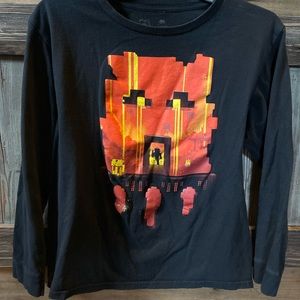 Minecraft Graphic Long Sleeve Shirt